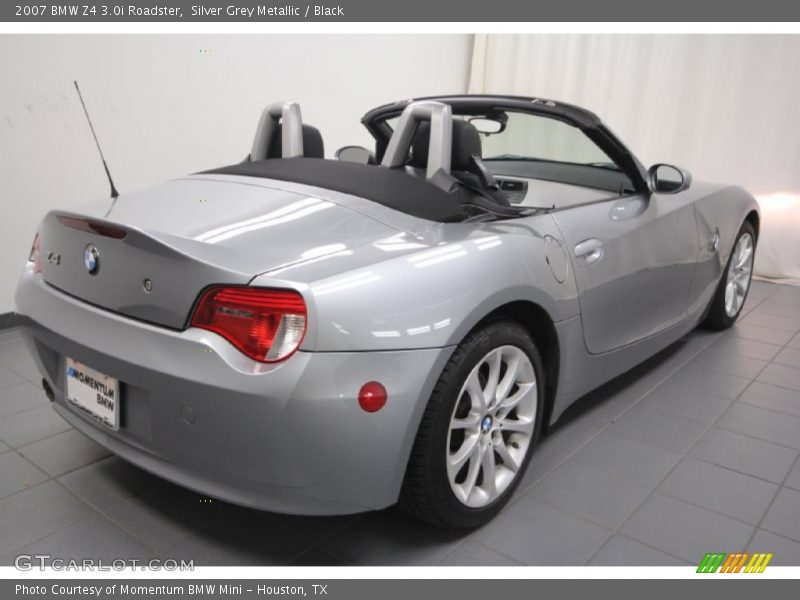 Silver Grey Metallic / Black 2007 BMW Z4 3.0i Roadster
