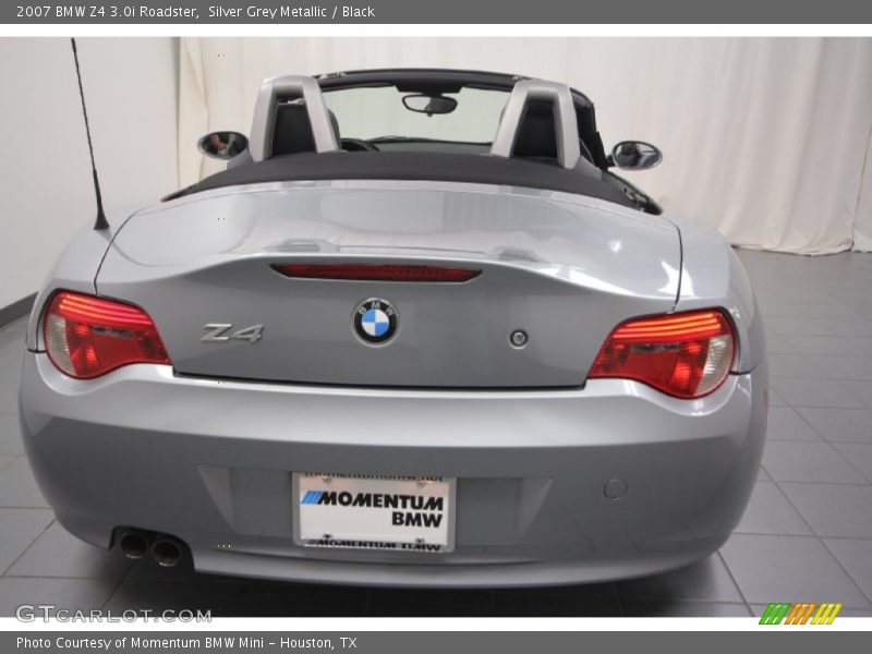 Silver Grey Metallic / Black 2007 BMW Z4 3.0i Roadster