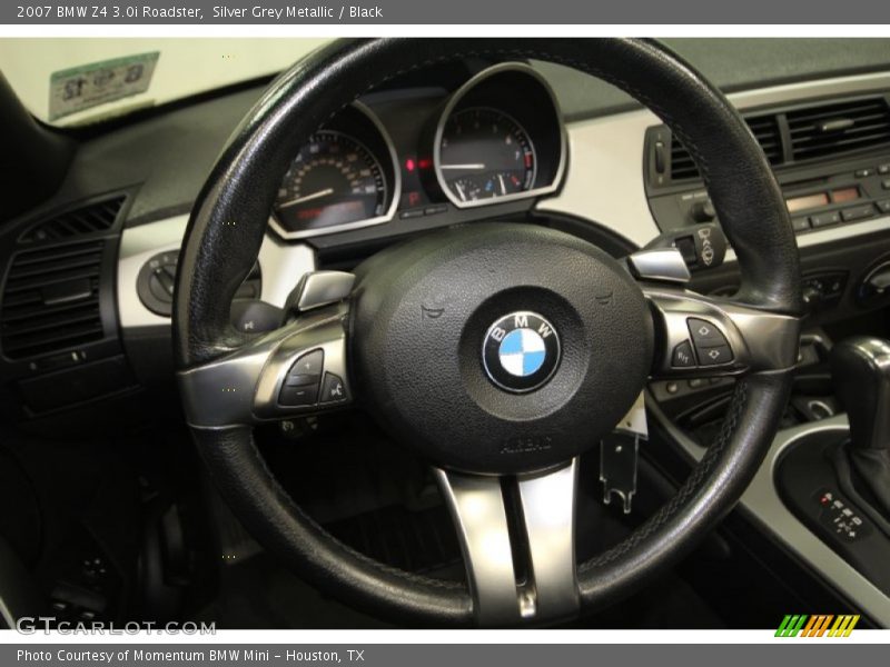 Silver Grey Metallic / Black 2007 BMW Z4 3.0i Roadster