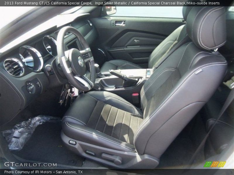  2013 Mustang GT/CS California Special Coupe California Special Charcoal Black/Miko-suede Inserts Interior