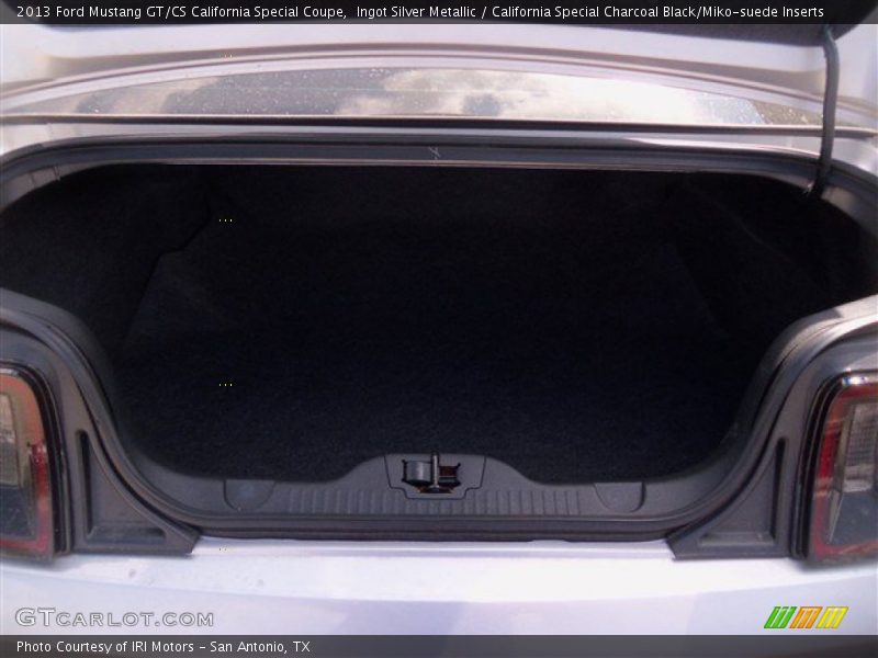 Ingot Silver Metallic / California Special Charcoal Black/Miko-suede Inserts 2013 Ford Mustang GT/CS California Special Coupe