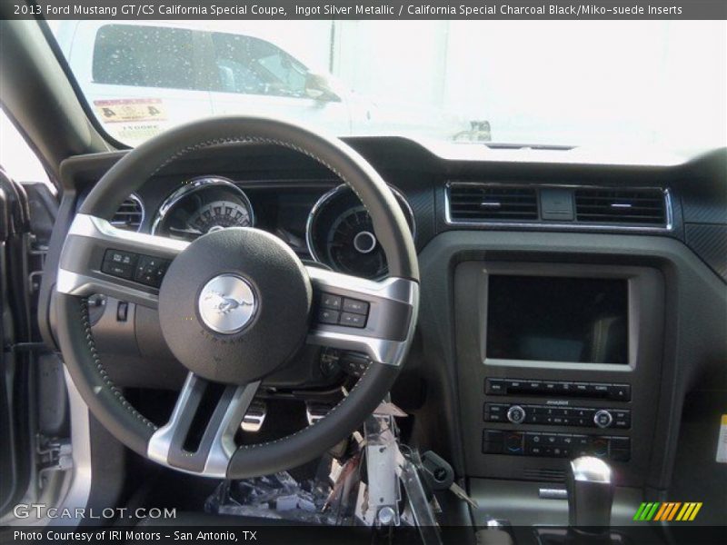 Ingot Silver Metallic / California Special Charcoal Black/Miko-suede Inserts 2013 Ford Mustang GT/CS California Special Coupe