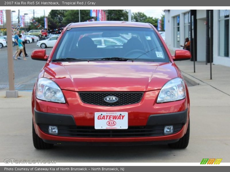 Tropical Red / Gray 2007 Kia Rio Rio5 SX Hatchback