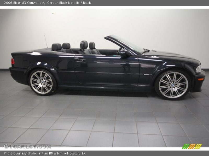 Carbon Black Metallic / Black 2006 BMW M3 Convertible