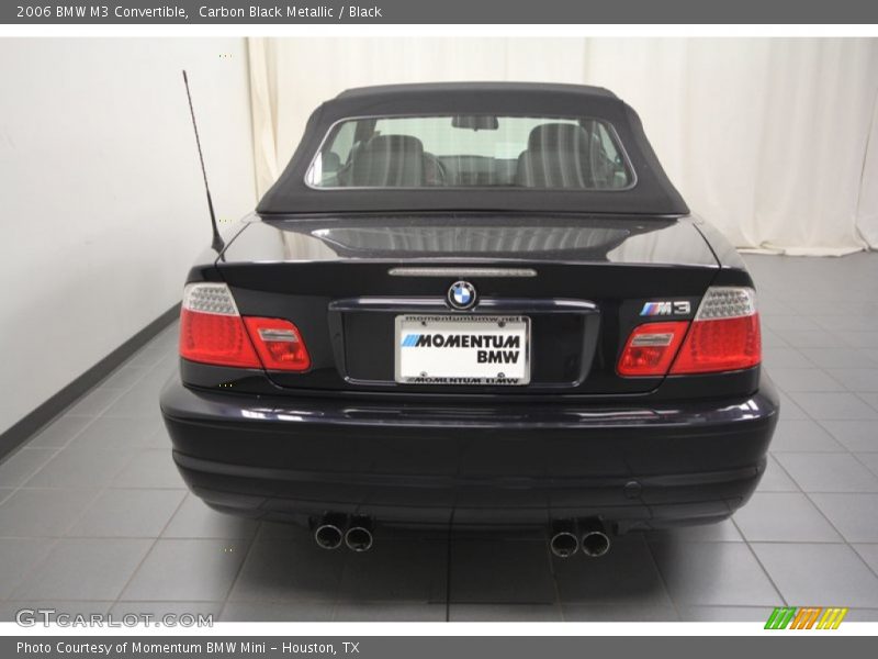 Carbon Black Metallic / Black 2006 BMW M3 Convertible