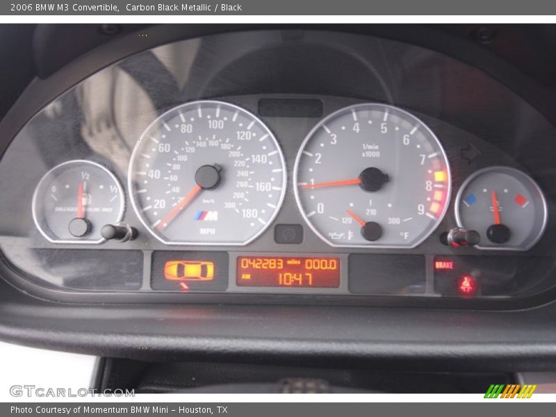  2006 M3 Convertible Convertible Gauges