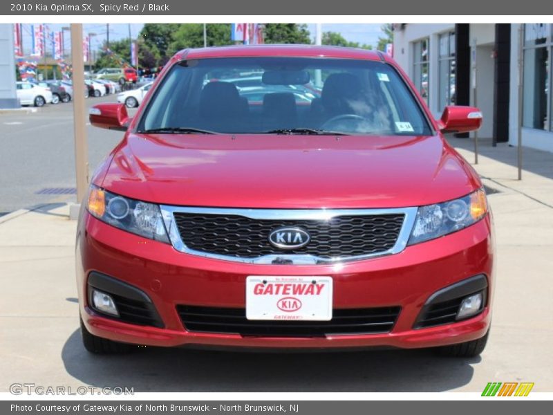 Spicy Red / Black 2010 Kia Optima SX