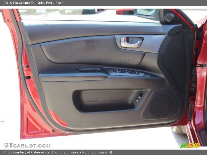 Spicy Red / Black 2010 Kia Optima SX