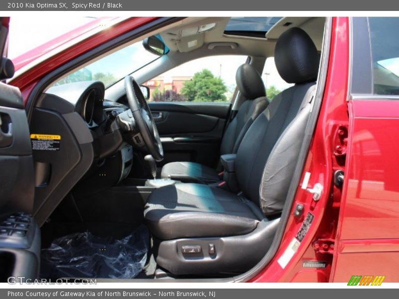 Spicy Red / Black 2010 Kia Optima SX