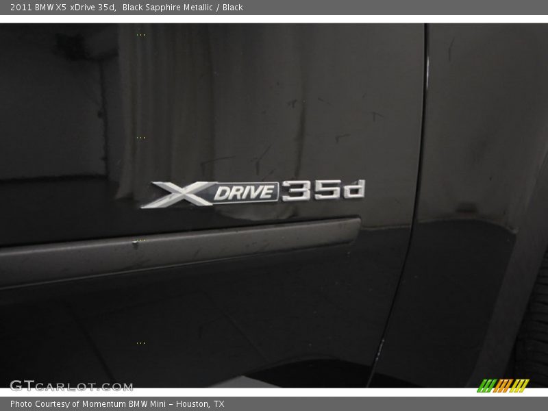 Black Sapphire Metallic / Black 2011 BMW X5 xDrive 35d