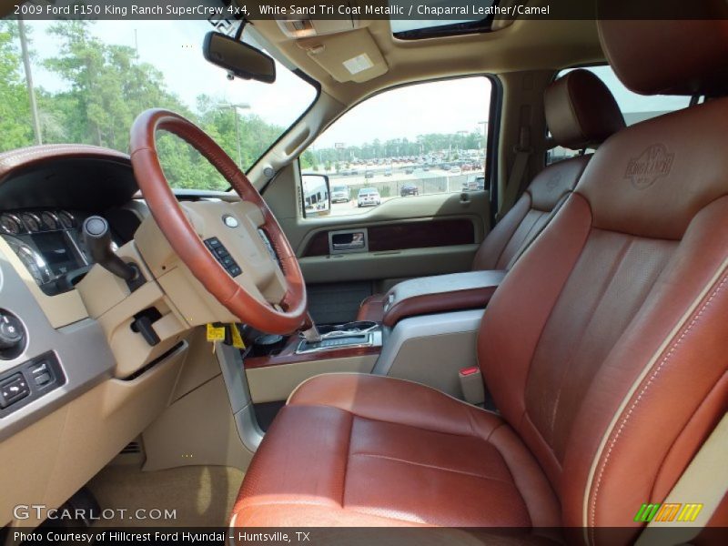 White Sand Tri Coat Metallic / Chaparral Leather/Camel 2009 Ford F150 King Ranch SuperCrew 4x4
