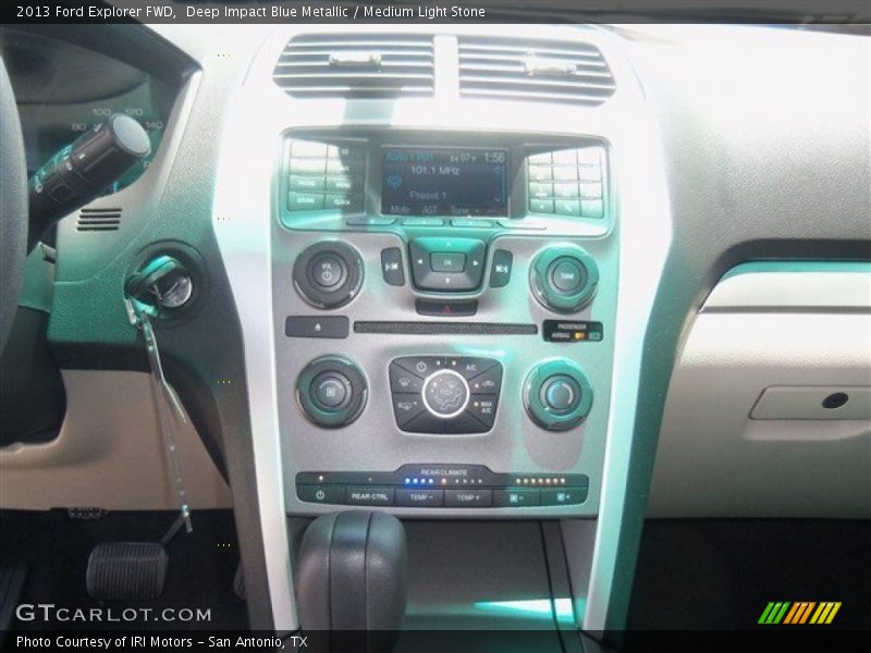Deep Impact Blue Metallic / Medium Light Stone 2013 Ford Explorer FWD