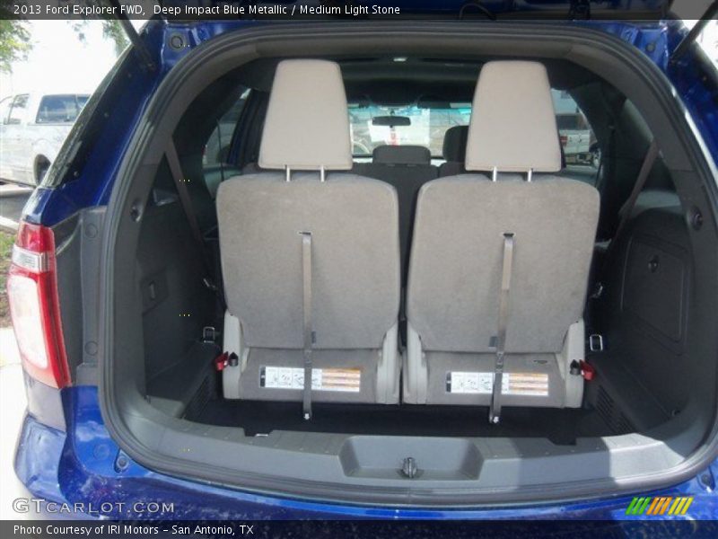 Deep Impact Blue Metallic / Medium Light Stone 2013 Ford Explorer FWD