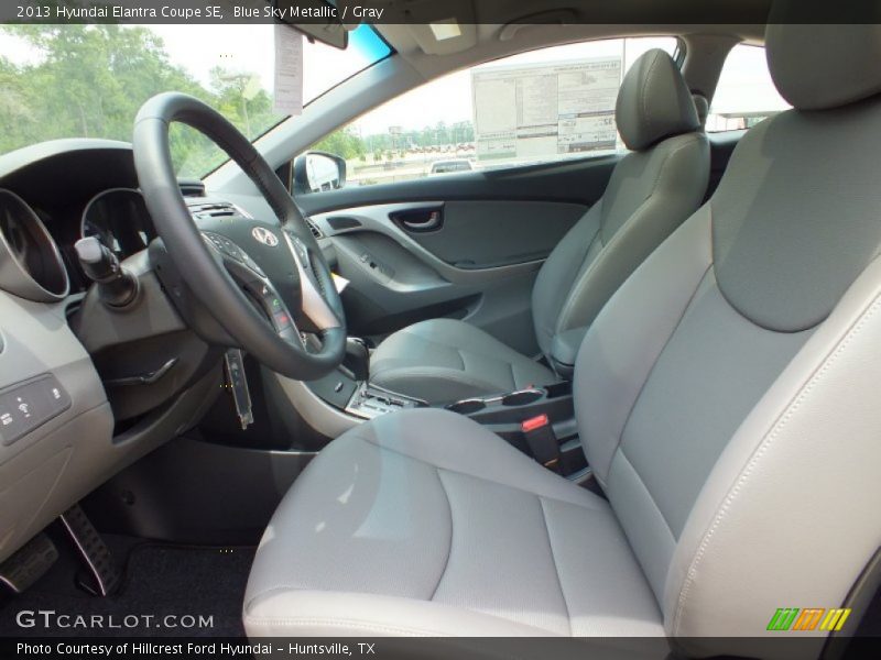 Front Seat of 2013 Elantra Coupe SE
