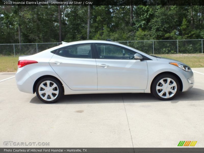 Shimmering Air Silver / Gray 2013 Hyundai Elantra Limited