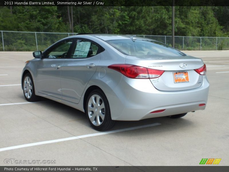 Shimmering Air Silver / Gray 2013 Hyundai Elantra Limited