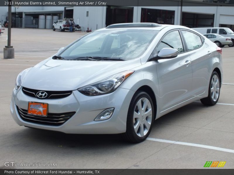 Shimmering Air Silver / Gray 2013 Hyundai Elantra Limited