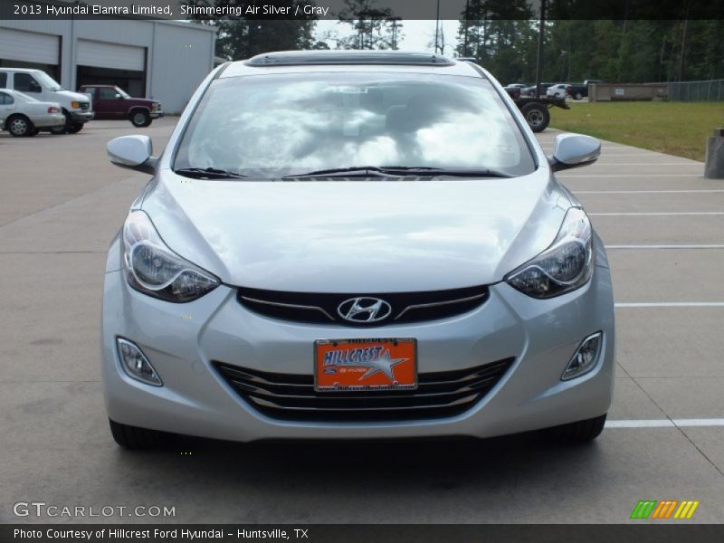 Shimmering Air Silver / Gray 2013 Hyundai Elantra Limited