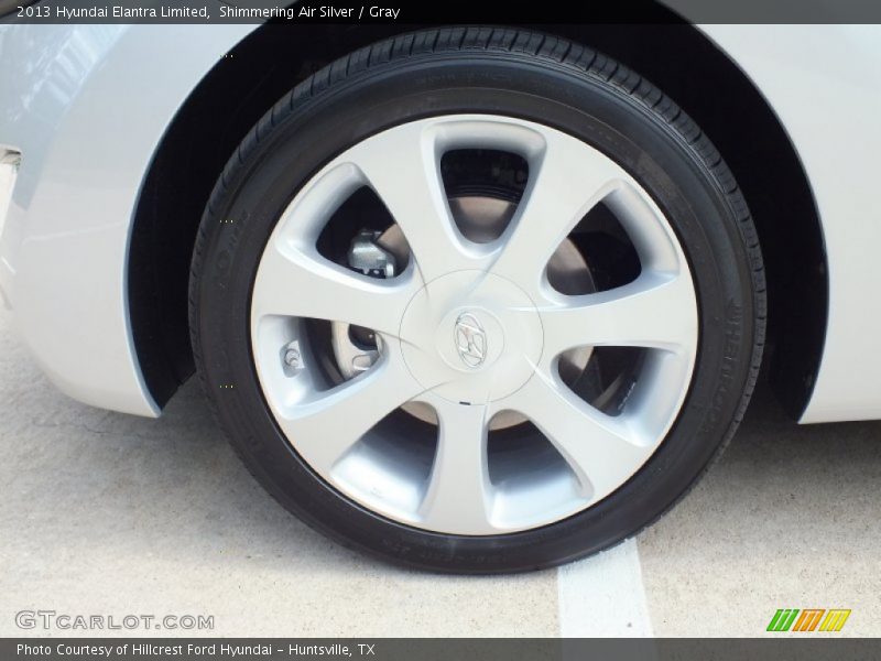 Shimmering Air Silver / Gray 2013 Hyundai Elantra Limited