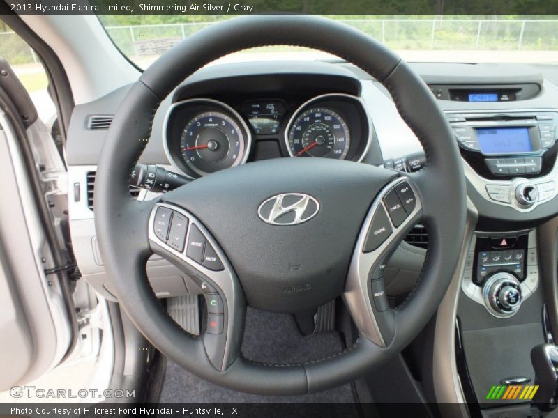 Shimmering Air Silver / Gray 2013 Hyundai Elantra Limited