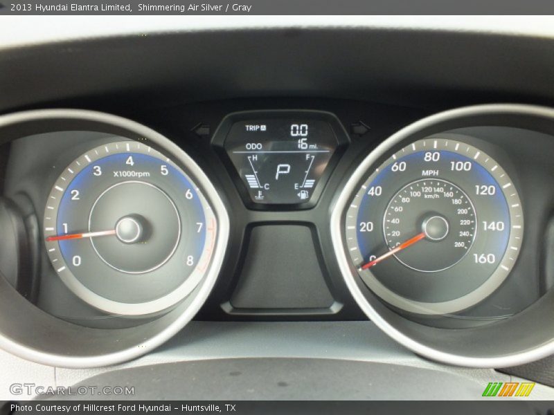 Shimmering Air Silver / Gray 2013 Hyundai Elantra Limited