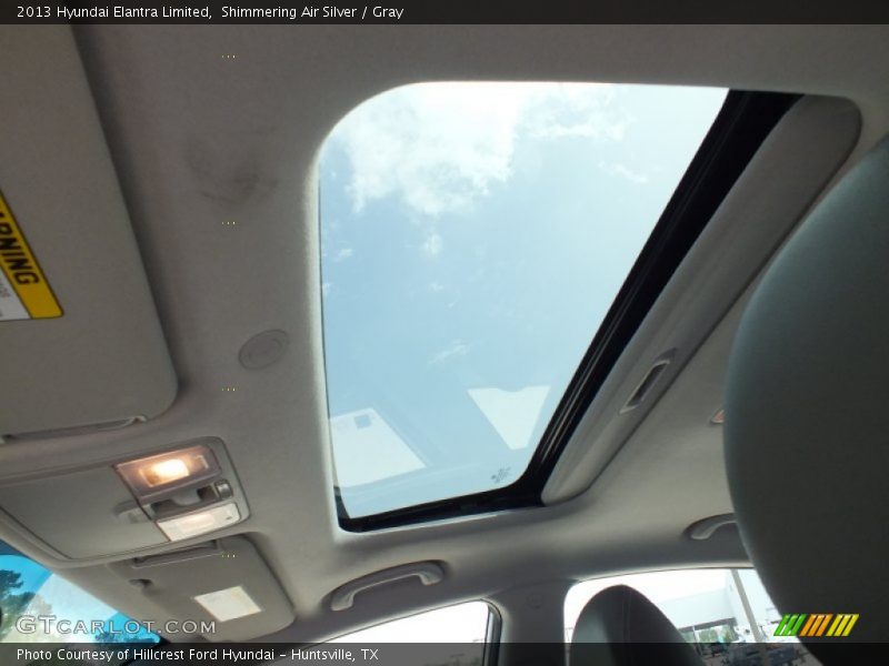 Shimmering Air Silver / Gray 2013 Hyundai Elantra Limited