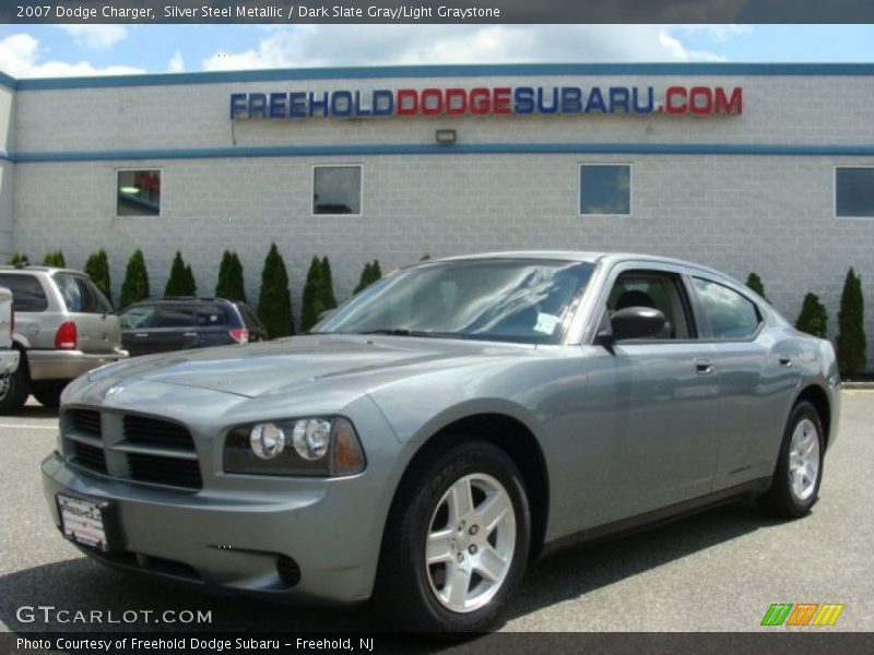 Silver Steel Metallic / Dark Slate Gray/Light Graystone 2007 Dodge Charger