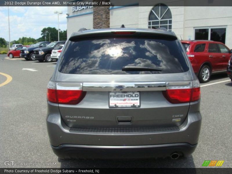 Mineral Gray Metallic / Black 2012 Dodge Durango Crew AWD