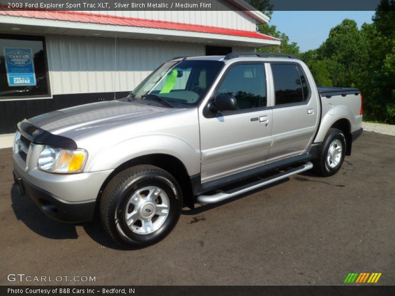 Silver Birch Metallic / Medium Flint 2003 Ford Explorer Sport Trac XLT