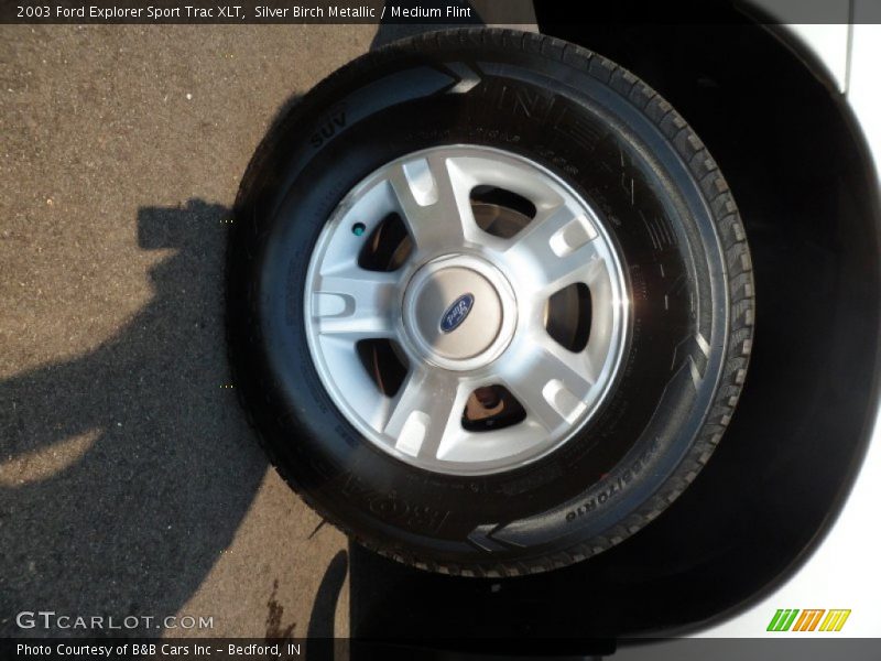 Silver Birch Metallic / Medium Flint 2003 Ford Explorer Sport Trac XLT