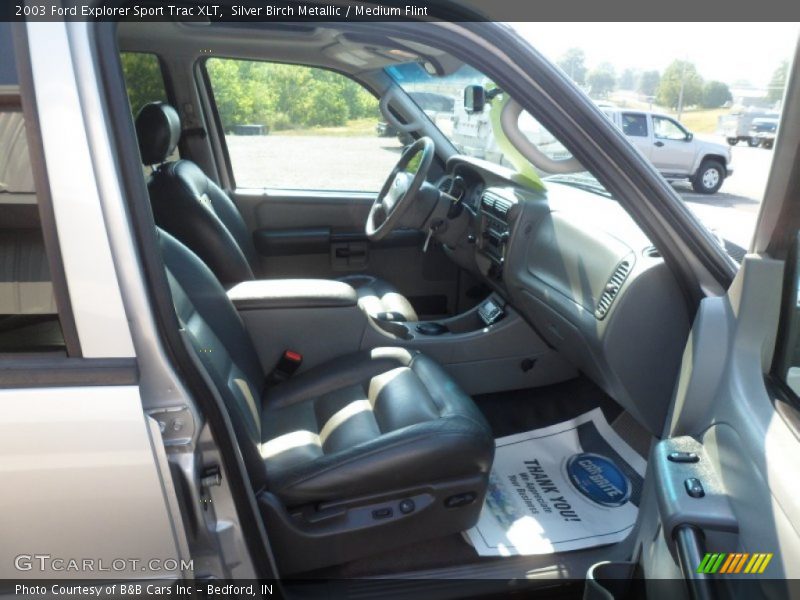 Silver Birch Metallic / Medium Flint 2003 Ford Explorer Sport Trac XLT