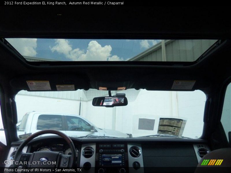 Sunroof of 2012 Expedition EL King Ranch