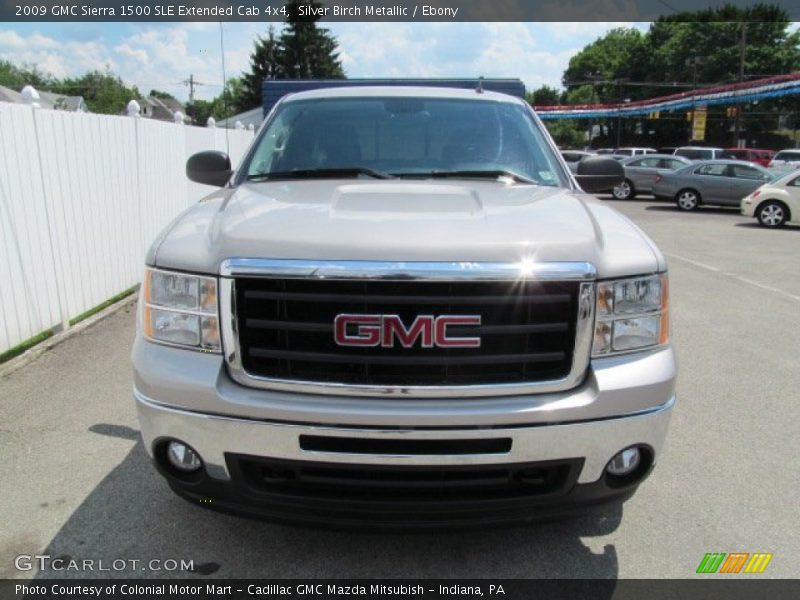 Silver Birch Metallic / Ebony 2009 GMC Sierra 1500 SLE Extended Cab 4x4