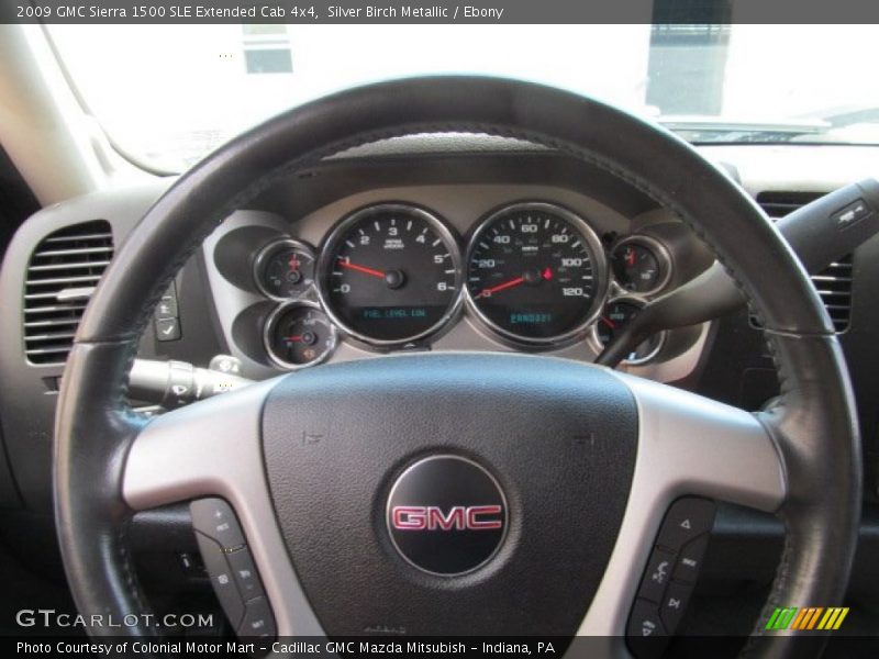 Silver Birch Metallic / Ebony 2009 GMC Sierra 1500 SLE Extended Cab 4x4