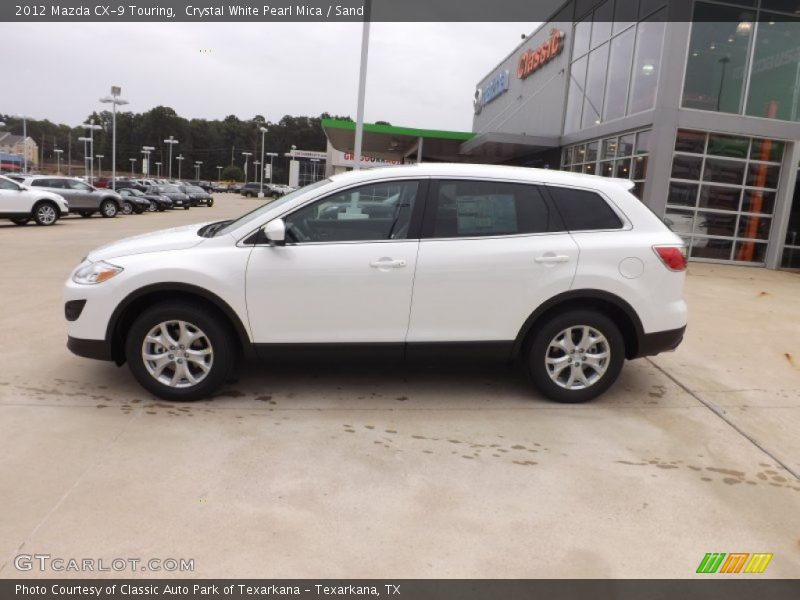 Crystal White Pearl Mica / Sand 2012 Mazda CX-9 Touring