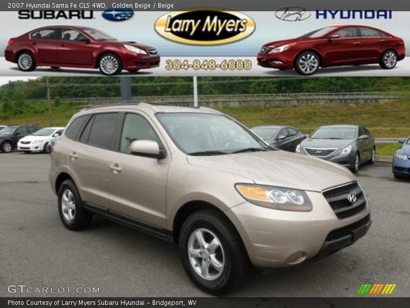 Golden Beige / Beige 2007 Hyundai Santa Fe GLS 4WD