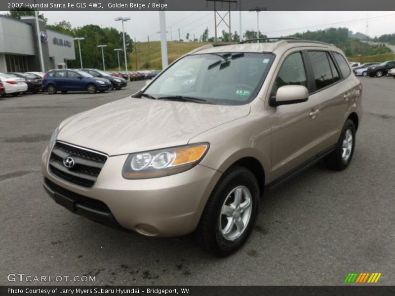 Golden Beige / Beige 2007 Hyundai Santa Fe GLS 4WD