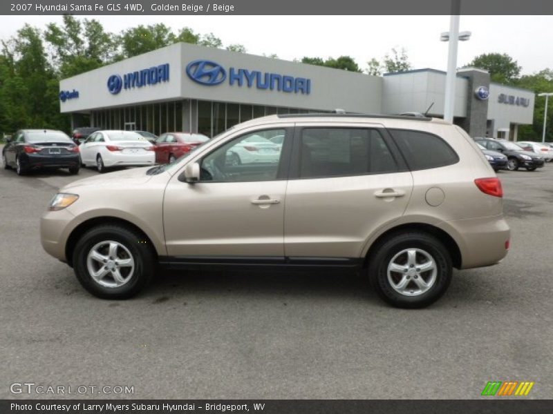 Golden Beige / Beige 2007 Hyundai Santa Fe GLS 4WD
