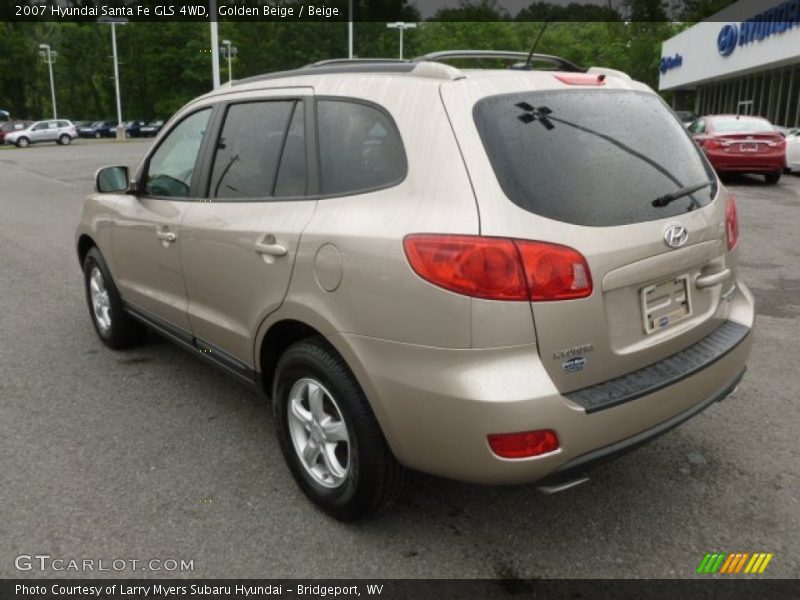 Golden Beige / Beige 2007 Hyundai Santa Fe GLS 4WD