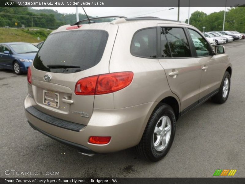 Golden Beige / Beige 2007 Hyundai Santa Fe GLS 4WD