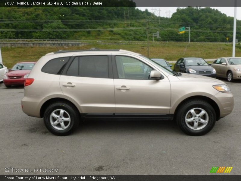 Golden Beige / Beige 2007 Hyundai Santa Fe GLS 4WD