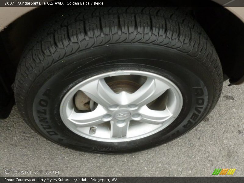 Golden Beige / Beige 2007 Hyundai Santa Fe GLS 4WD