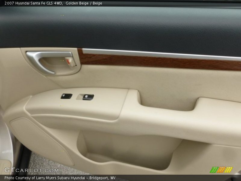 Golden Beige / Beige 2007 Hyundai Santa Fe GLS 4WD