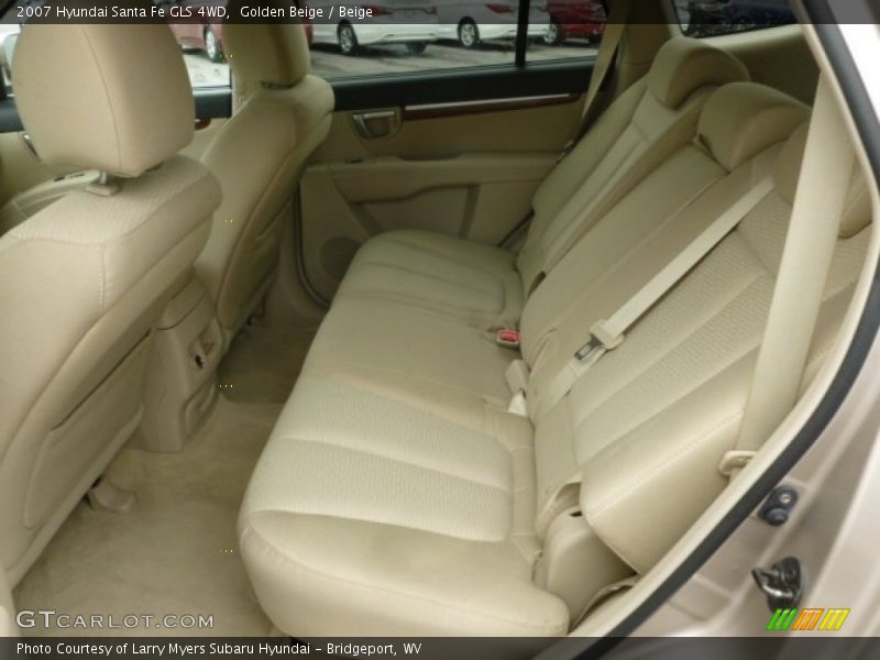 Golden Beige / Beige 2007 Hyundai Santa Fe GLS 4WD