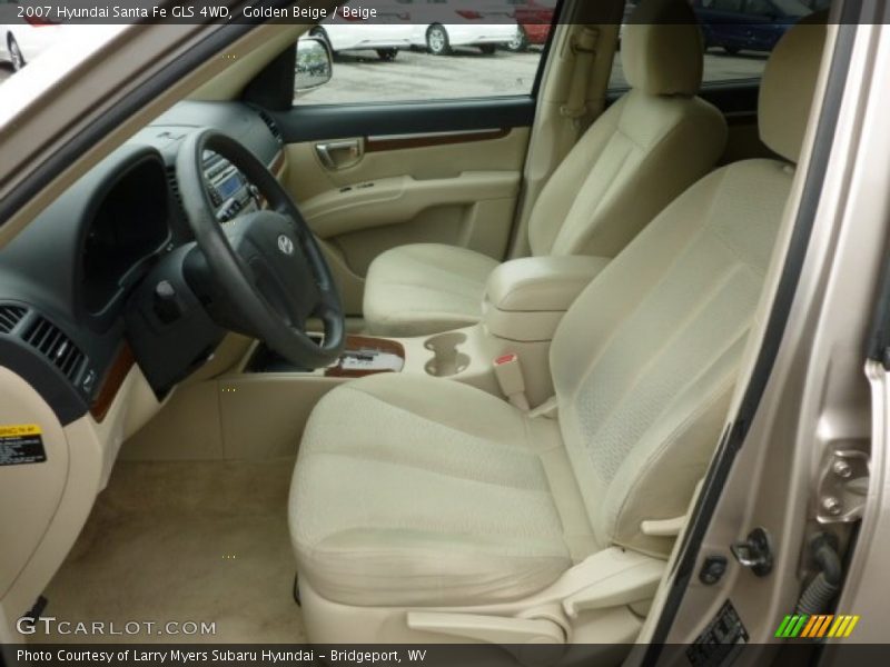 Golden Beige / Beige 2007 Hyundai Santa Fe GLS 4WD