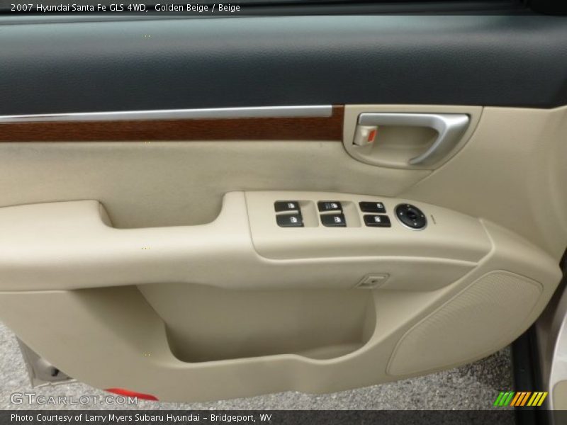 Golden Beige / Beige 2007 Hyundai Santa Fe GLS 4WD