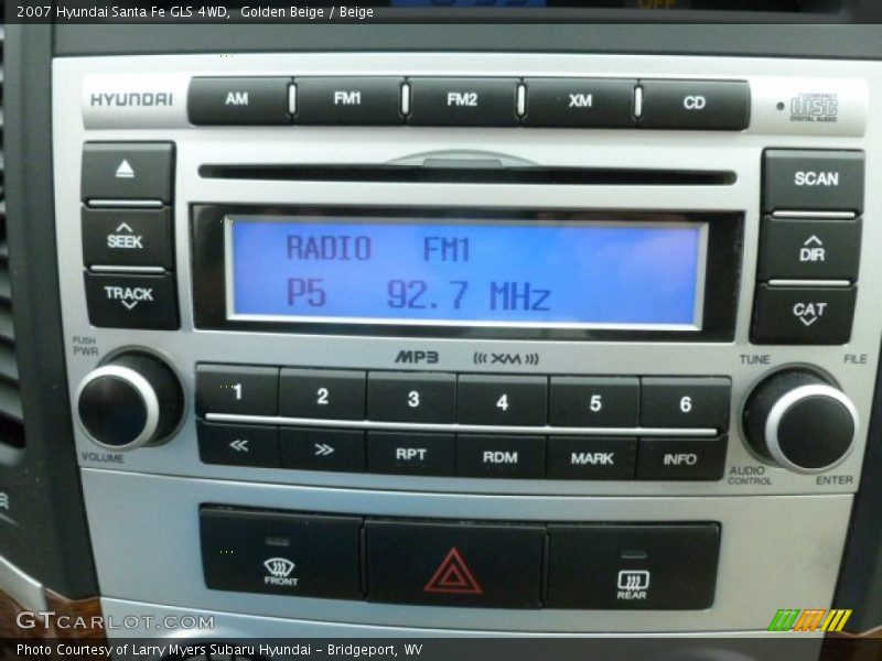 Golden Beige / Beige 2007 Hyundai Santa Fe GLS 4WD