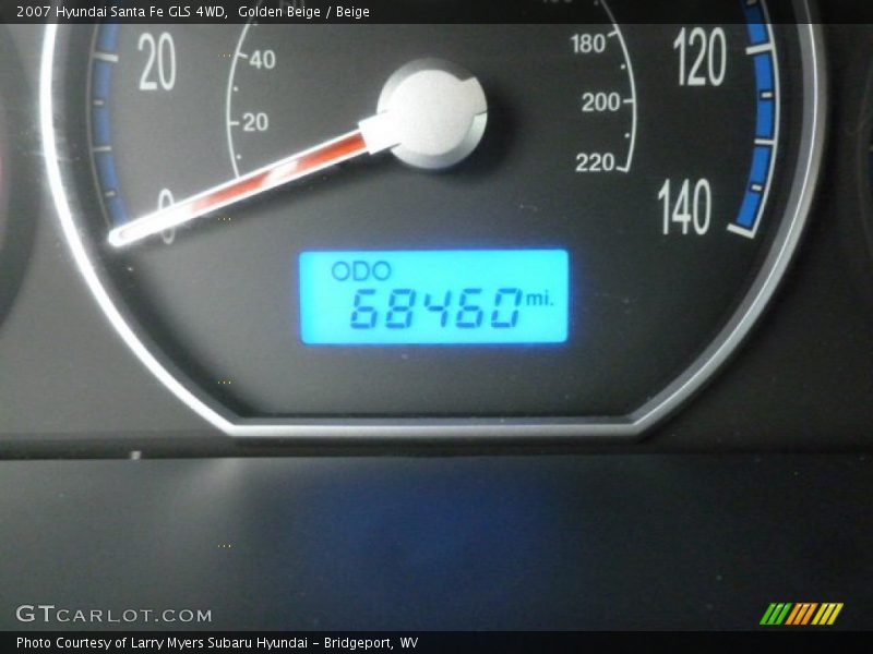 Golden Beige / Beige 2007 Hyundai Santa Fe GLS 4WD