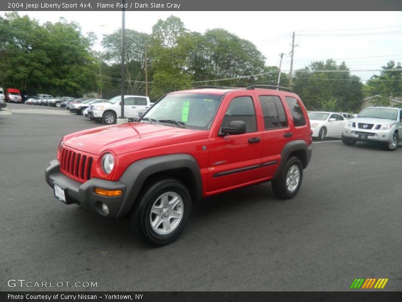 Flame Red / Dark Slate Gray 2004 Jeep Liberty Sport 4x4
