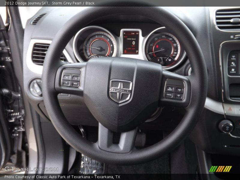 Storm Grey Pearl / Black 2012 Dodge Journey SXT